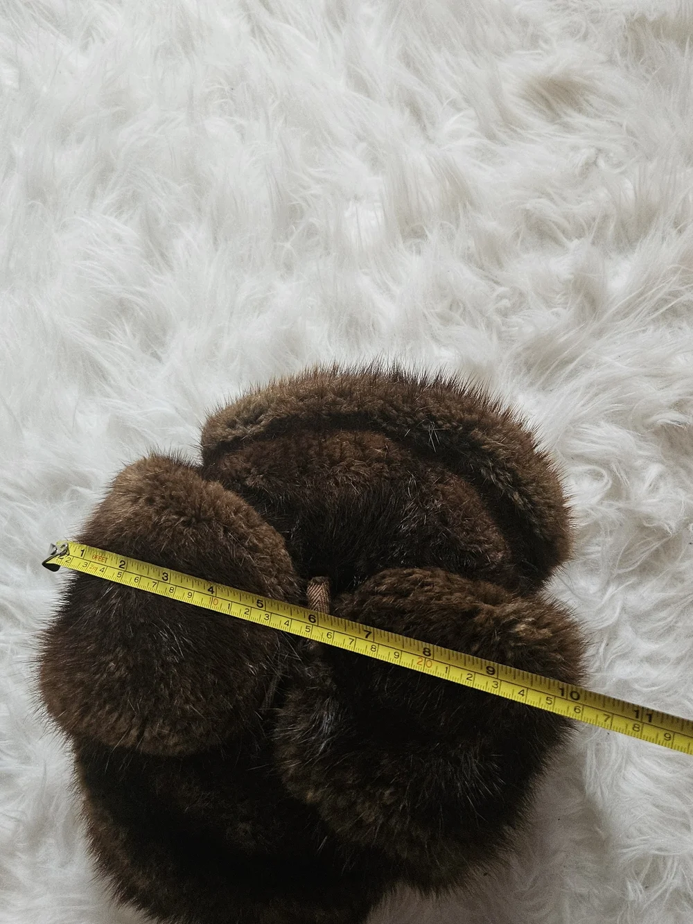 Geunine Fur Man's Winter Hat, Vintage, Brown Color